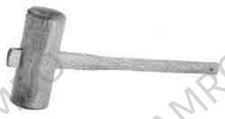 HAMMER WOOD MALLET HANDLED, 60MM FACE DIAM
