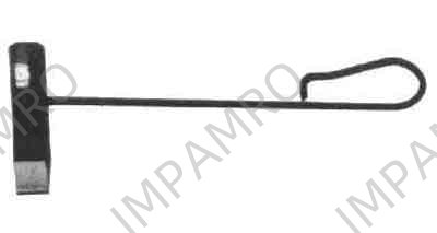 CHISEL CROSS CUT HOT, WITH IRON HANDLE 25X125MM
