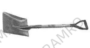 SHOVEL STEEL SQUARE 1050MM