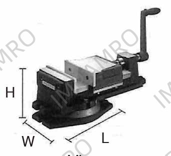 VISE MILLING K W/SWIVEL BASE, JAW SIZE 102X65X35MM