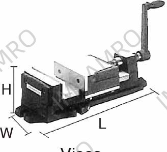 VISE MILLING F TYPE FIXED BASE, JAW SIZE 102X65X35MM