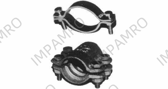 HOSE BAND DOUBLE BOLT TYPE, MALLEABLE IRON 50-60MM