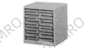 PARTS CABINET WITH 40 DRAWERS, STEEL 477X240X465MM