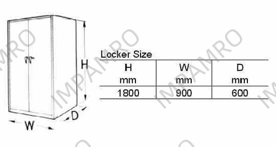 MASTER TOOLS & PARTS LOCKER, MTL-6009 H1800XW900XD600MM