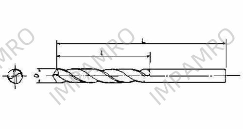 DRILL H.S.S. STRAIGHT SHANK, TWIST 0.4MM