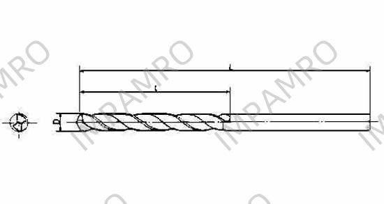 DRILL H.S.S. STRAIGHT SHANK, LONG TWIST 6.0X200MM