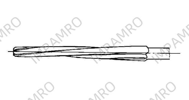 REAMER HAND 1/50 TAPER PIN, HELICAL FLUTE 0.8MM