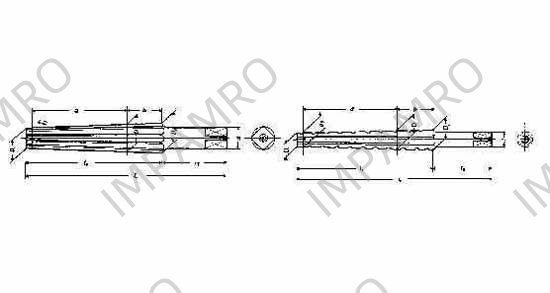REAMER MORSE TAPER STRAIGHT, FINISHING MT#2