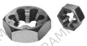 DIE RETHREADING HEXAGON METRIC, COARSE M7.0XP1.00MM C. STEEL