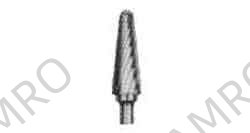 ROTARY BUR CARBIDE TYPE-E, 6MM SHANK/6MM BLADE