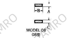CARBIDE TIP #08-6 8X20X8MM