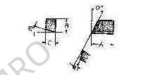 CARBIDE TIP #09-J-2R 32DEG, RIGHT HAND 25X12X8MM