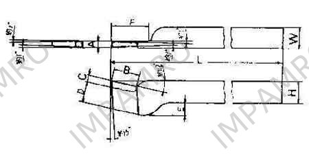 TOOL BIT TIP WELDED HSS, PARTING-32 32X32X250MM
