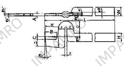 TOOL BIT TIP WELDED HSS SPRING, PARTING-16 16X16X160MM