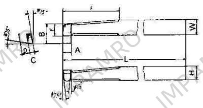 TOOL BIT TIP WELDED HSS BORE, FINISHING-25 25X25X250MM