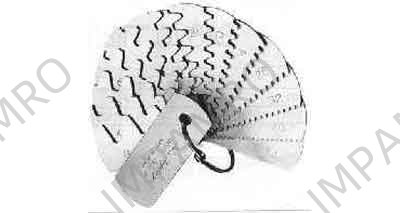 INVOLUTE GEAR TOOTH GAUGE, #MP(L) 6-12MM PITCH