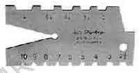 SCREW CUTTING GAUGE SQUARE, 30DEG 3-10MM PITCH