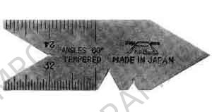 CENTER GAUGE 60DEG, U.S. STANDARD