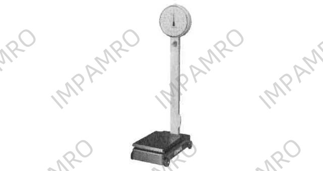 SPRING PLATFORM SCALE, WITH WHEEL CAPACITY 50KGS
