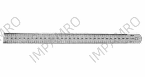 RULE STRAIGHT STAINLESS STEEL, 1500MM