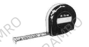 RULE CONVEX STEEL METRIC 5MTR