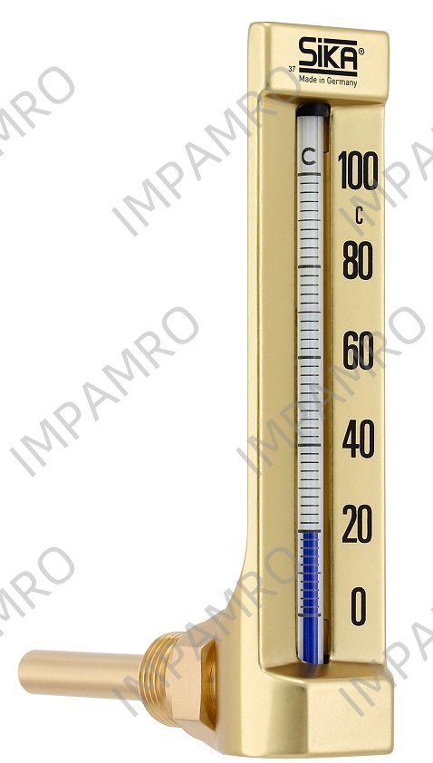 THERMOMETER SIKA 175B 110X30MM, PT1/2 0-160DEG.C 63MM-STEM
