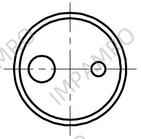 SLEEVE ADAPTER FOR TEMPERATURE, CALIBRATOR OD:28MM 2 BORES