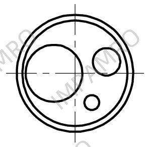 SLEEVE ADAPTER FOR TEMPERATURE, CALIBRATOR OD:28MM 3 BORES