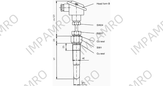 SENSOR TEMP FOR EXHAUST GAS, SIKA W/FURTHER DETAILS