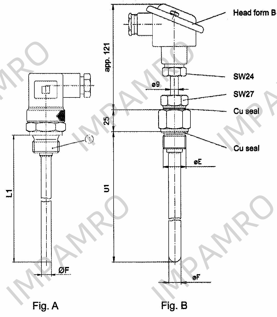 SENSOR TEMP FOR COOLING WATER, SIKA W/FURTHER DETAILS