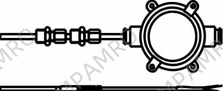 THERMOCOUPLE ASSEMBLY STERN, TUBE AMETEK 1807 ST