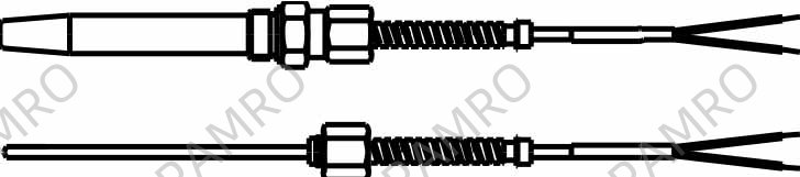 THERMOCOUPLE ASS‘Y FOR EXHAUST, GAS W/INSERT AMETEK 1802 UST-2