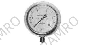 GAUGE PRESSURE AT RIMLESS, SQ.SHANK G3/8 75MM 0 - 3.0MPA