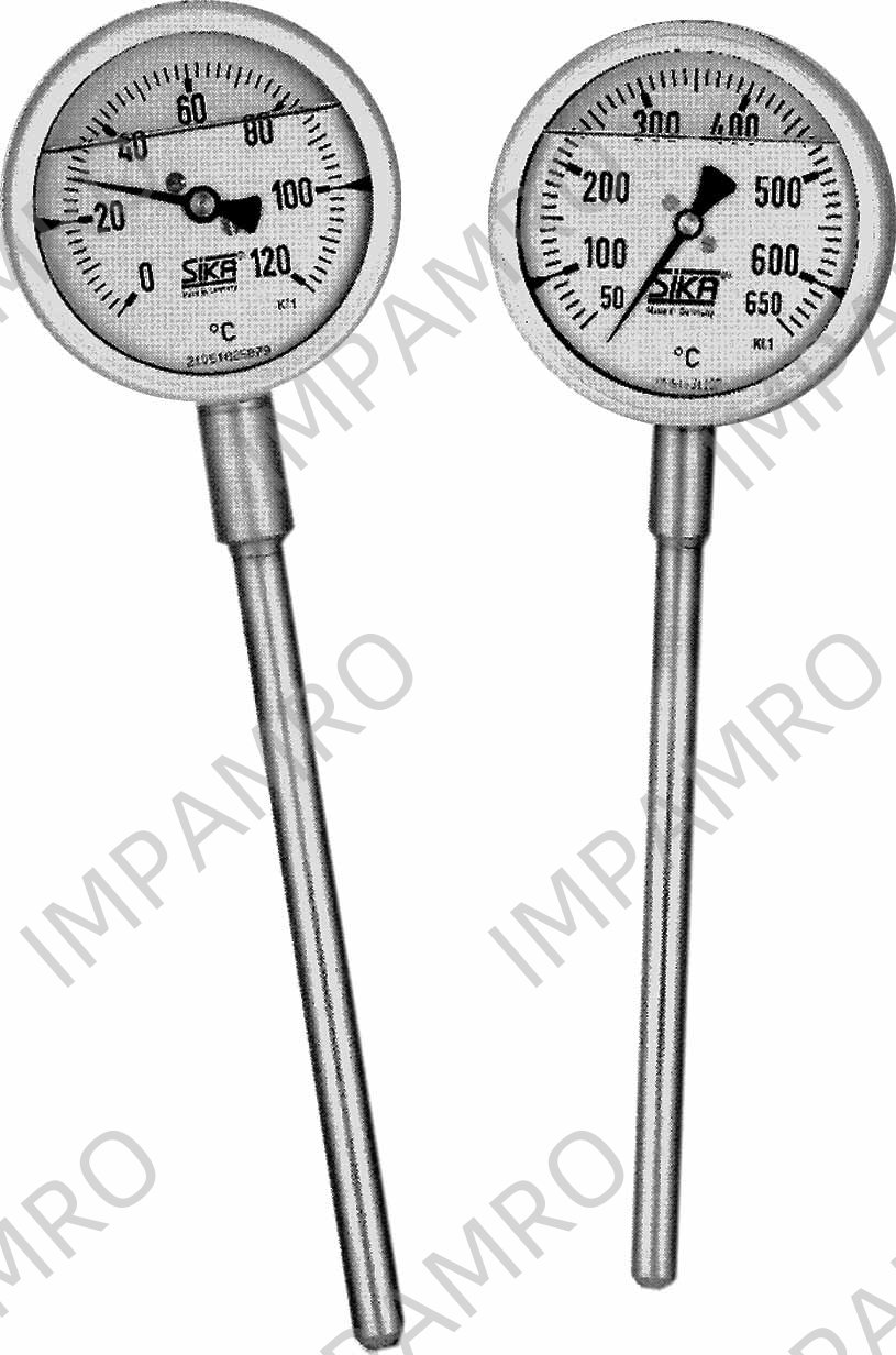 THERMOMETER EXHAUST GAS DIRECT, DIA100MM REAR MOUNT 400MM 3/4"
