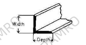 STEEL UNEQUAL ANGLE HOT-ROLLED, 90X75X9MM 20FEET