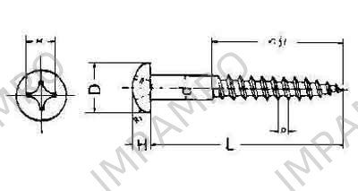 SCREW WOOD SLOTTED HEAD, WITH FURTHER DETAIL