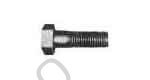 HEX HEAD BOLT STEEL UNGALV, M4 X 130MM
