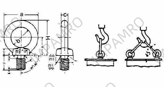 EYE BOLT STEEL M8