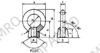 EYE NUT STEEL M42