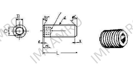 SCREW SET HEXAGON SOCKET, WITH FURTHER DETAIL