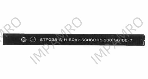 PIPE CARBON STEEL STPG ERW, SCH-40 1-1/2"(40A)X5.5MTR