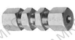 UNION BULKHEAD FLARELESS BRASS, 8MMXPF1/4