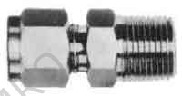 CONNECTOR MALE STAINLESS STEEL, FLARELESS 12MMXPT1/4