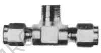 BRANCH TEE MALE FLARELESS, STAINLESS STEEL 8MMXPT1/8