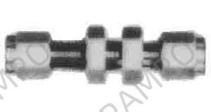 UNION BULKHEAD STAINLESS STEEL, FLARELESS 8MM