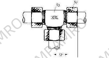 TEE EQUAL H.P.STEEL ERMETO, 8MM 100KG