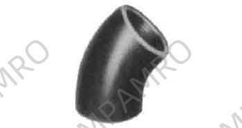 ELBOW MALLEABLE CAST IRON GALV, 45DEG 2-1/2