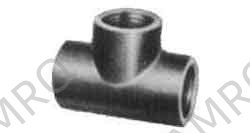 TEE MALLEABLE CAST IRON GALV, 3"