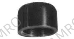 CAP MALLEABLE CAST IRON GALV, 3/8"