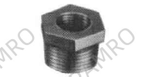 BUSHING HEXAGON MALLEABLE CAST, IRON BLACK 2X1-1/2